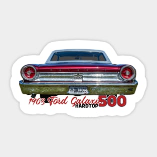 1963 Ford Galaxie 500 Hardtop Sticker